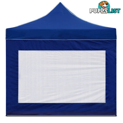 3x3 Pop Up Gazebo Hut with Sandbags Blue