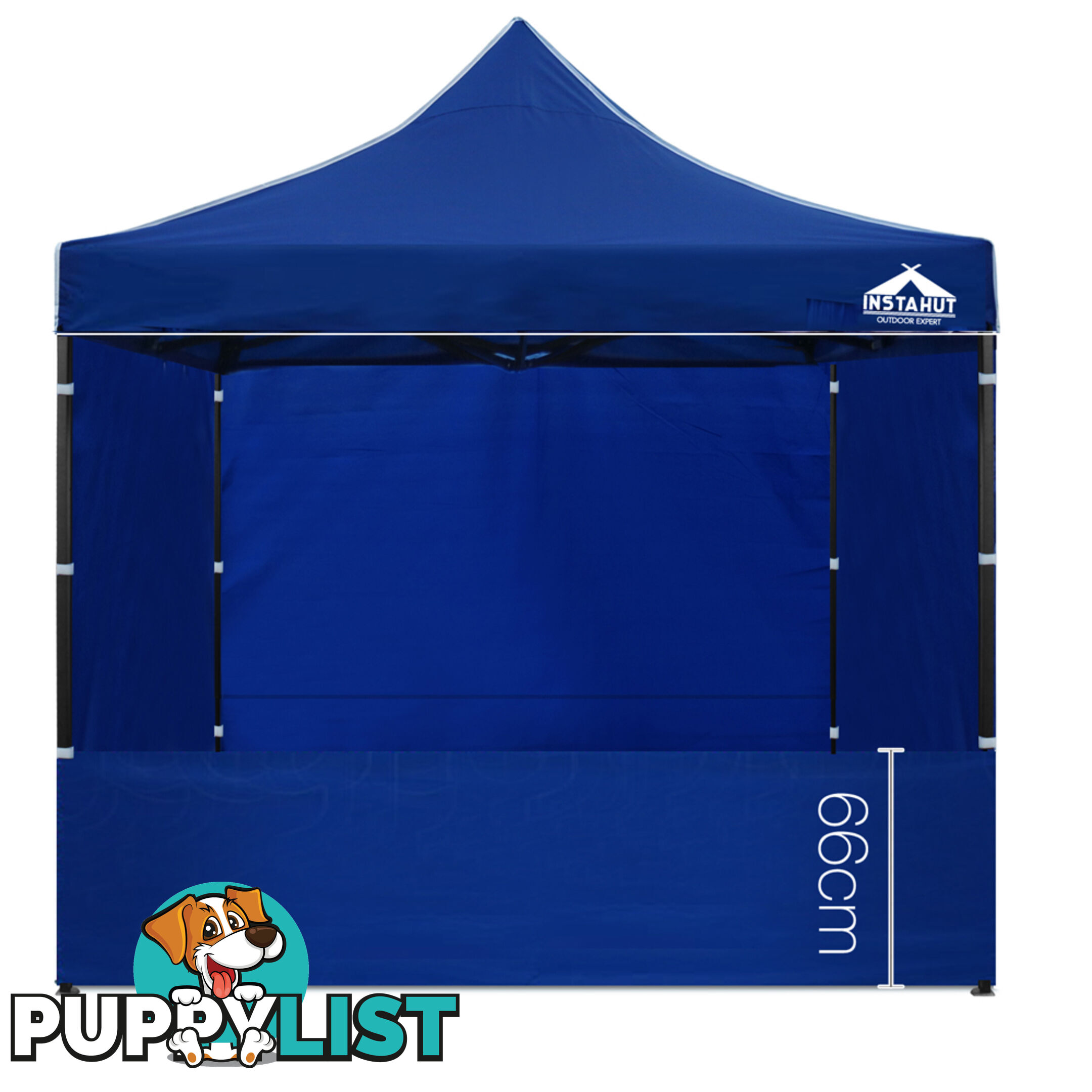 3x3 Pop Up Gazebo Hut with Sandbags Blue