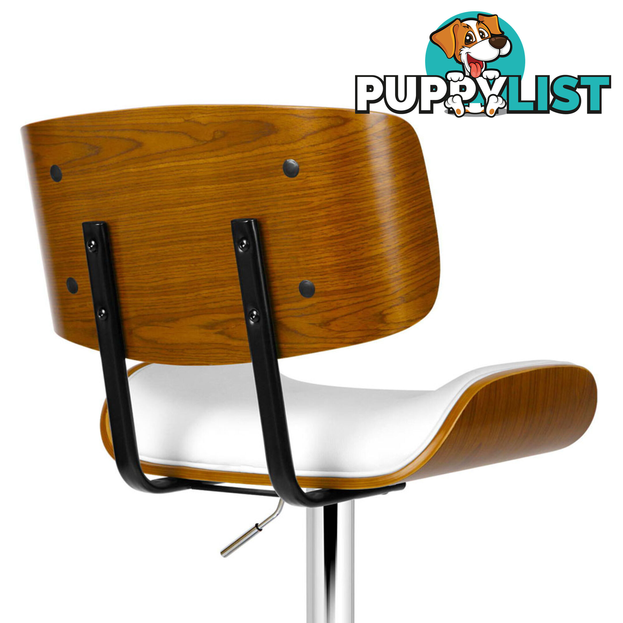 PU Leather Bar Stool with Chrome Base