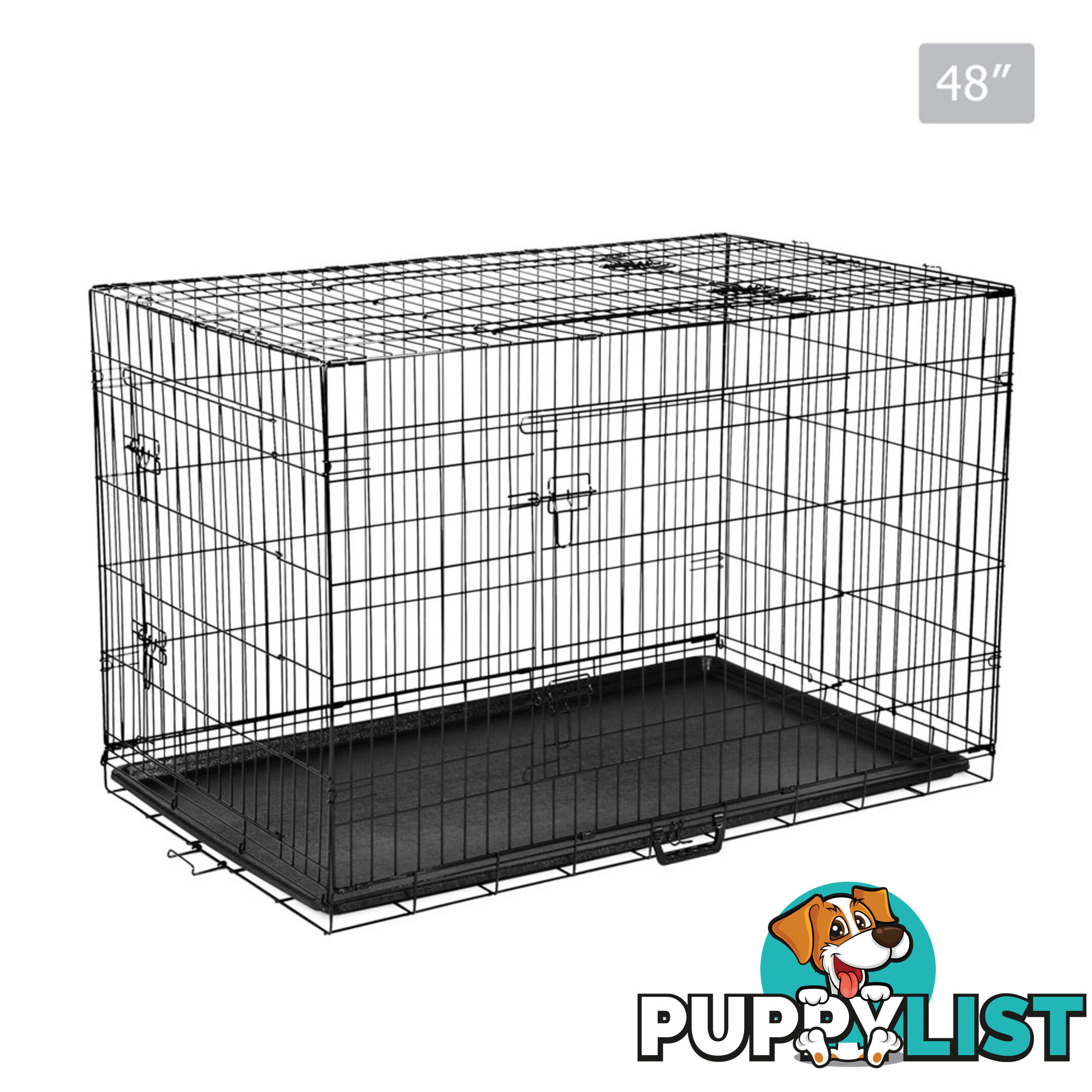 Metal Collapsible Dog Cage 48IN