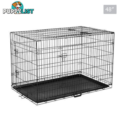 Metal Collapsible Dog Cage 48IN