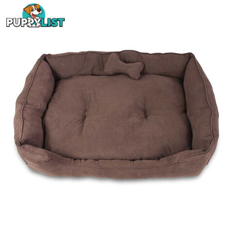 Faux Suede Washable Dog Bed - Extra Large