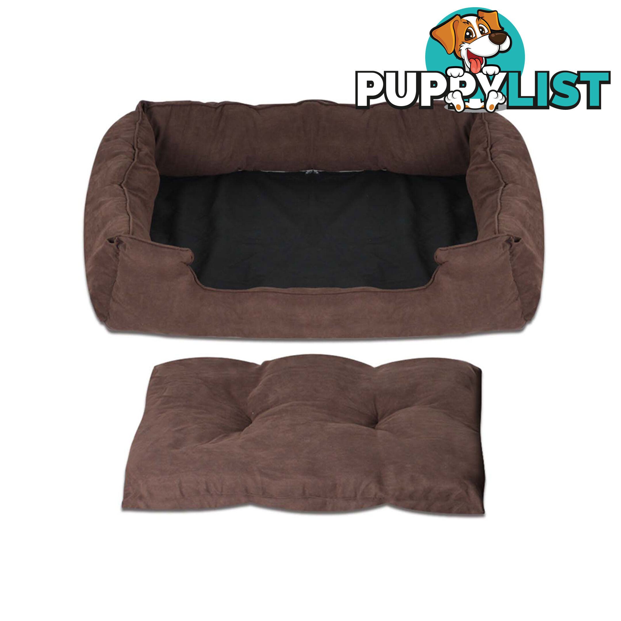 Faux Suede Washable Dog Bed - Extra Large