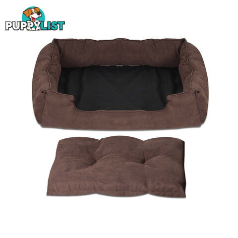 Faux Suede Washable Dog Bed - Extra Large