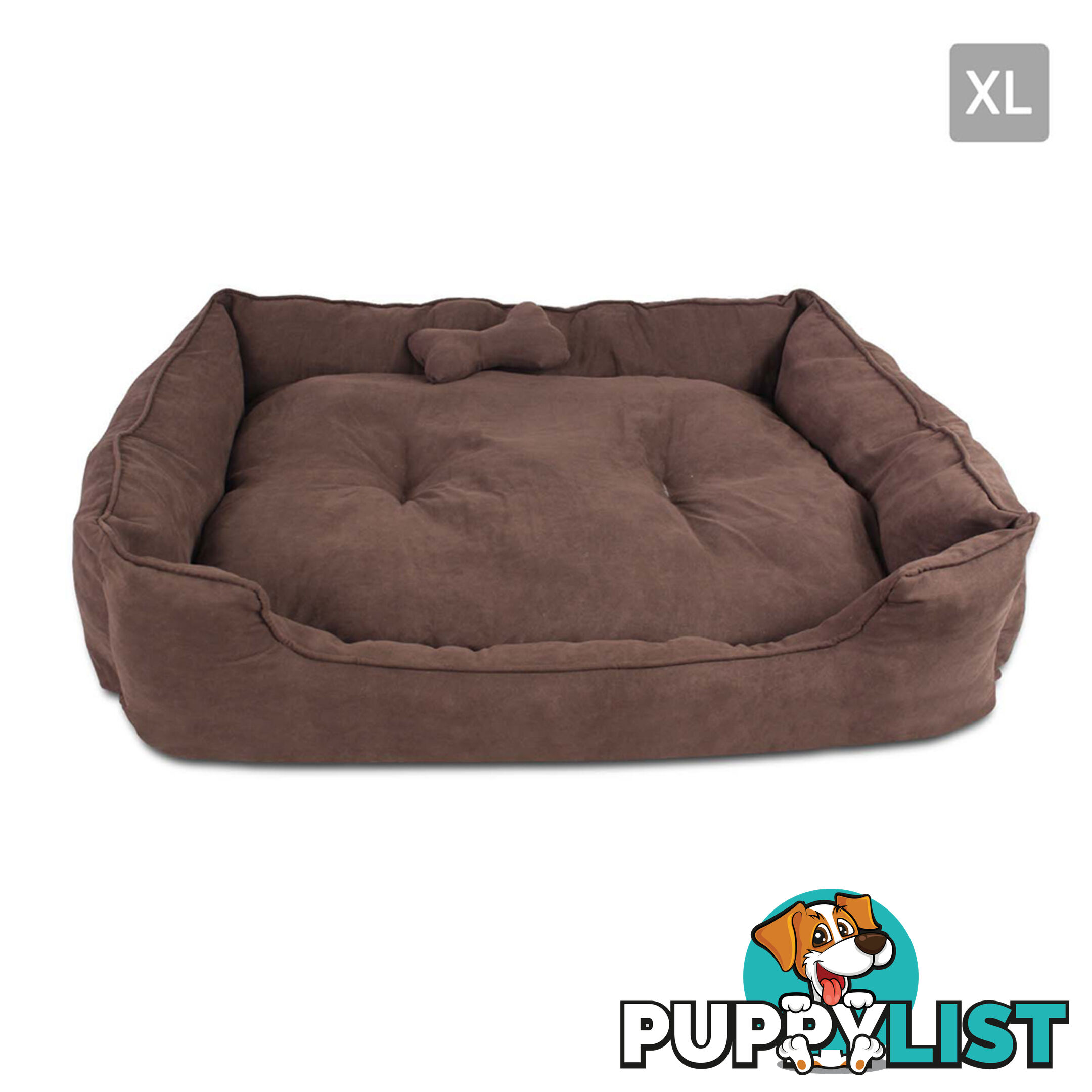 Faux Suede Washable Dog Bed - Extra Large