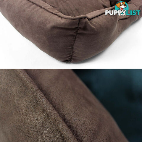 Faux Suede Washable Dog Bed - Extra Large