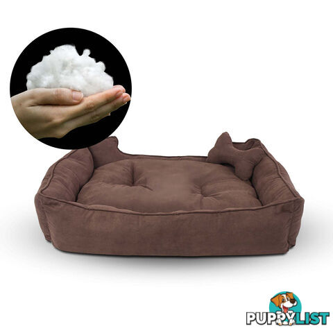 Faux Suede Washable Dog Bed - Extra Large