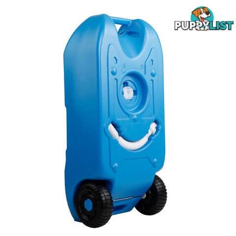 40L Portable Wheel Water Tank Blue