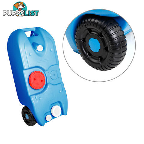 40L Portable Wheel Water Tank Blue