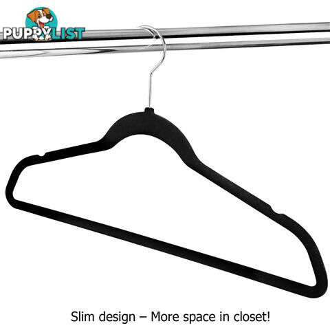 Set of 100 Velvet Coat Hangers