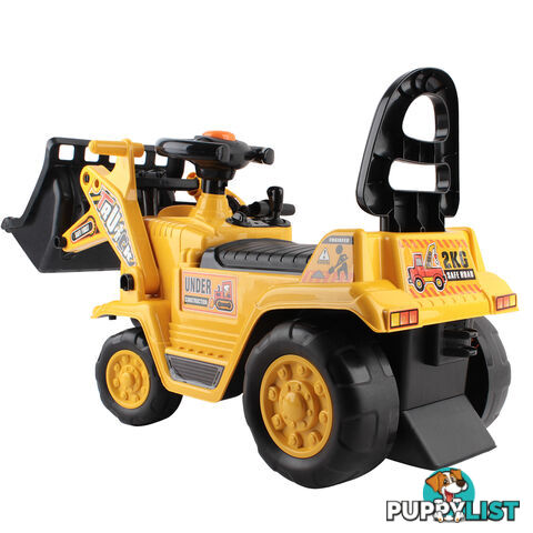 Kids Ride On Bulldozer Yellow