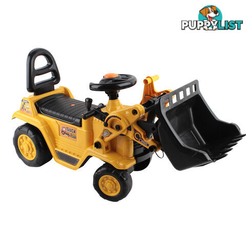 Kids Ride On Bulldozer Yellow