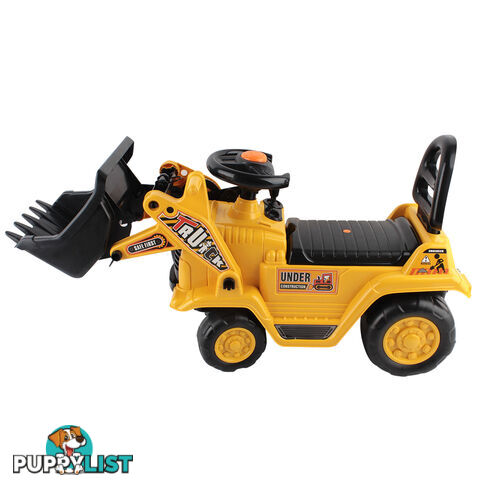 Kids Ride On Bulldozer Yellow