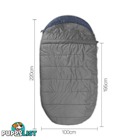 Wesshiorn Pebble-shaped Extra Large Sleeping Bag Navy