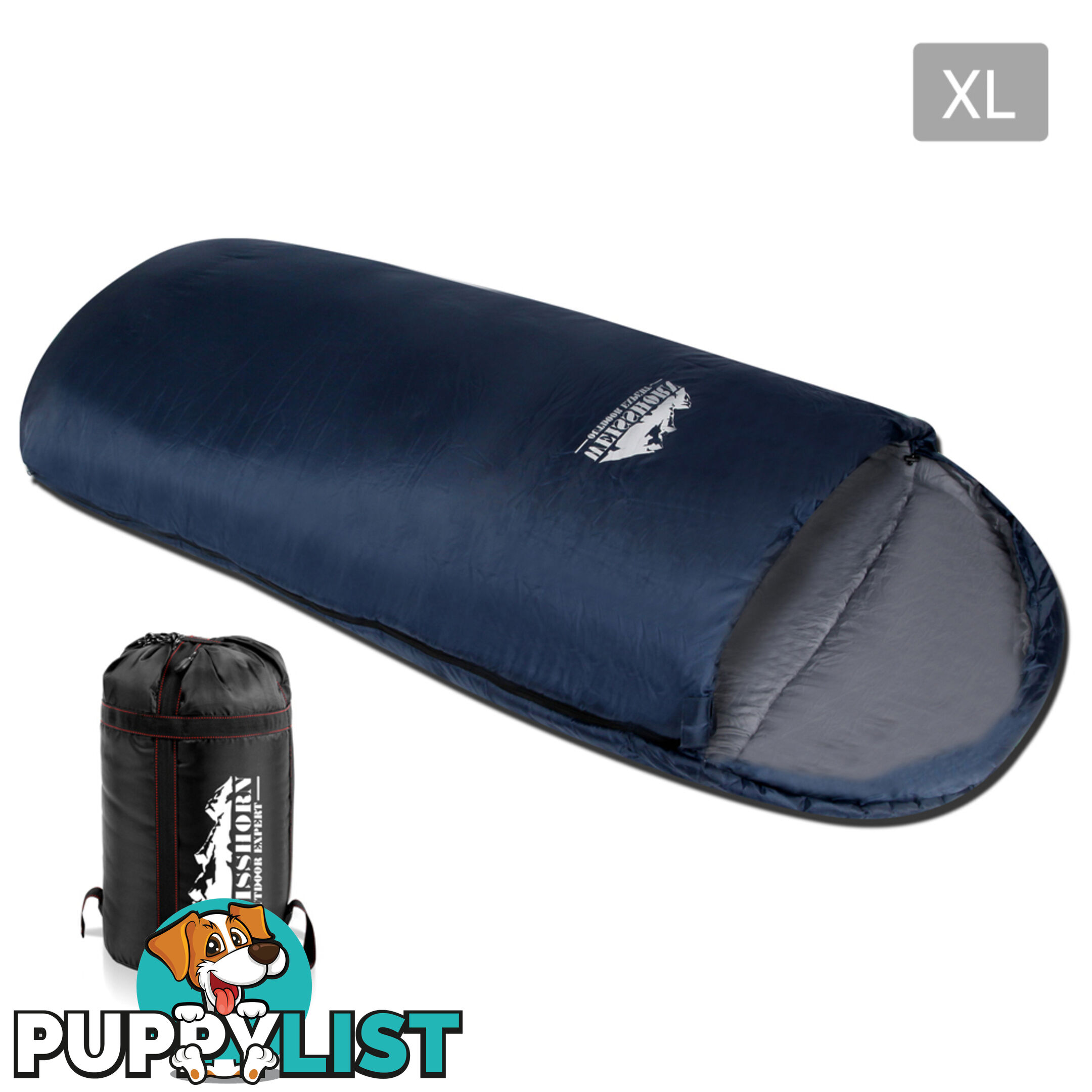 Wesshiorn Pebble-shaped Extra Large Sleeping Bag Navy