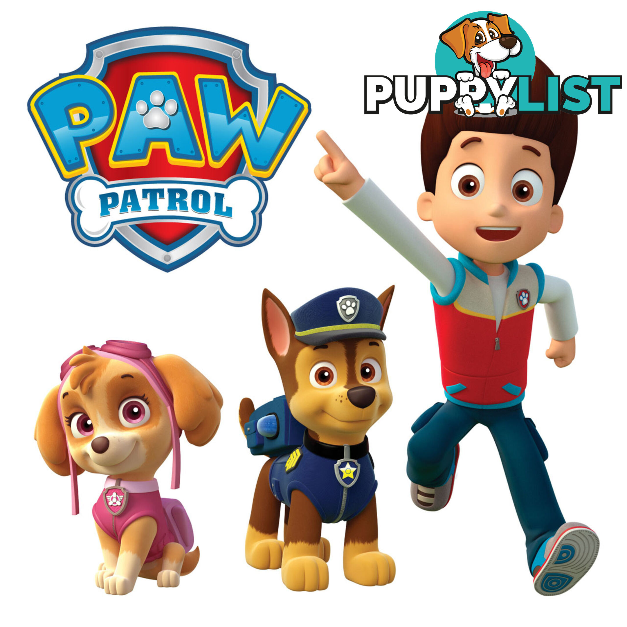 Paw Patrol Wall Stickers - Totally Movable and Reusable