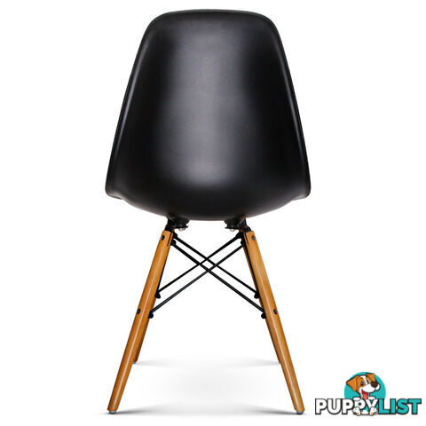 Set of 4 Dining Chair Black