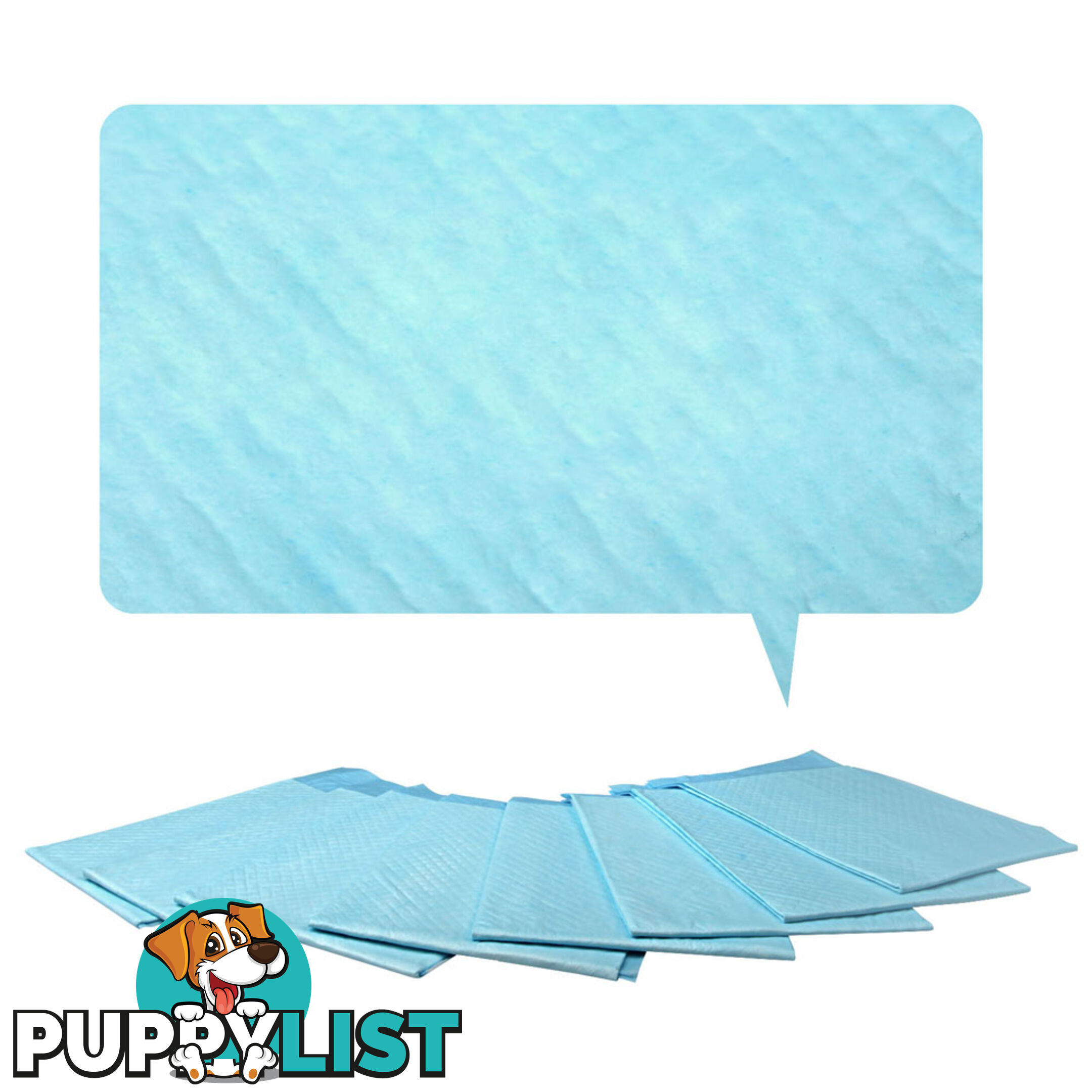 200 Puppy Pet Dog Toilet Training Pads Blue