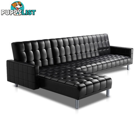 PU Leather Sofa Bed 5 Seater