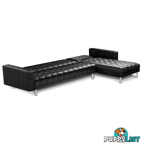 PU Leather Sofa Bed 5 Seater