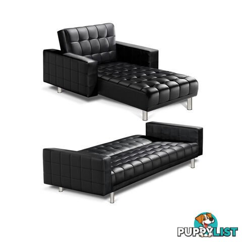 PU Leather Sofa Bed 5 Seater