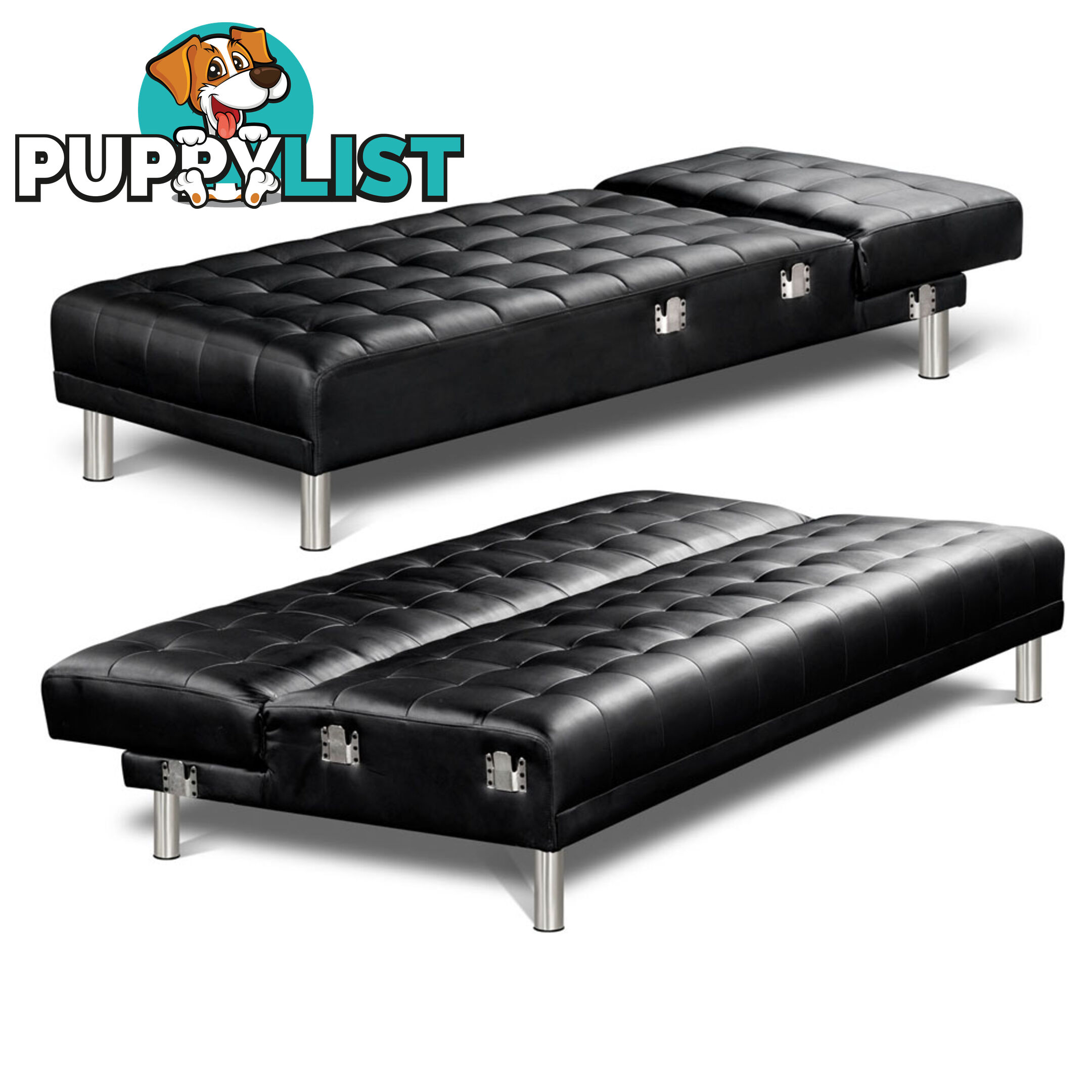 PU Leather Sofa Bed 5 Seater