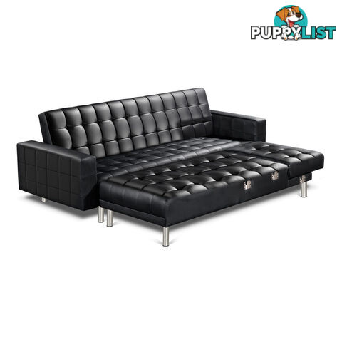 PU Leather Sofa Bed 5 Seater