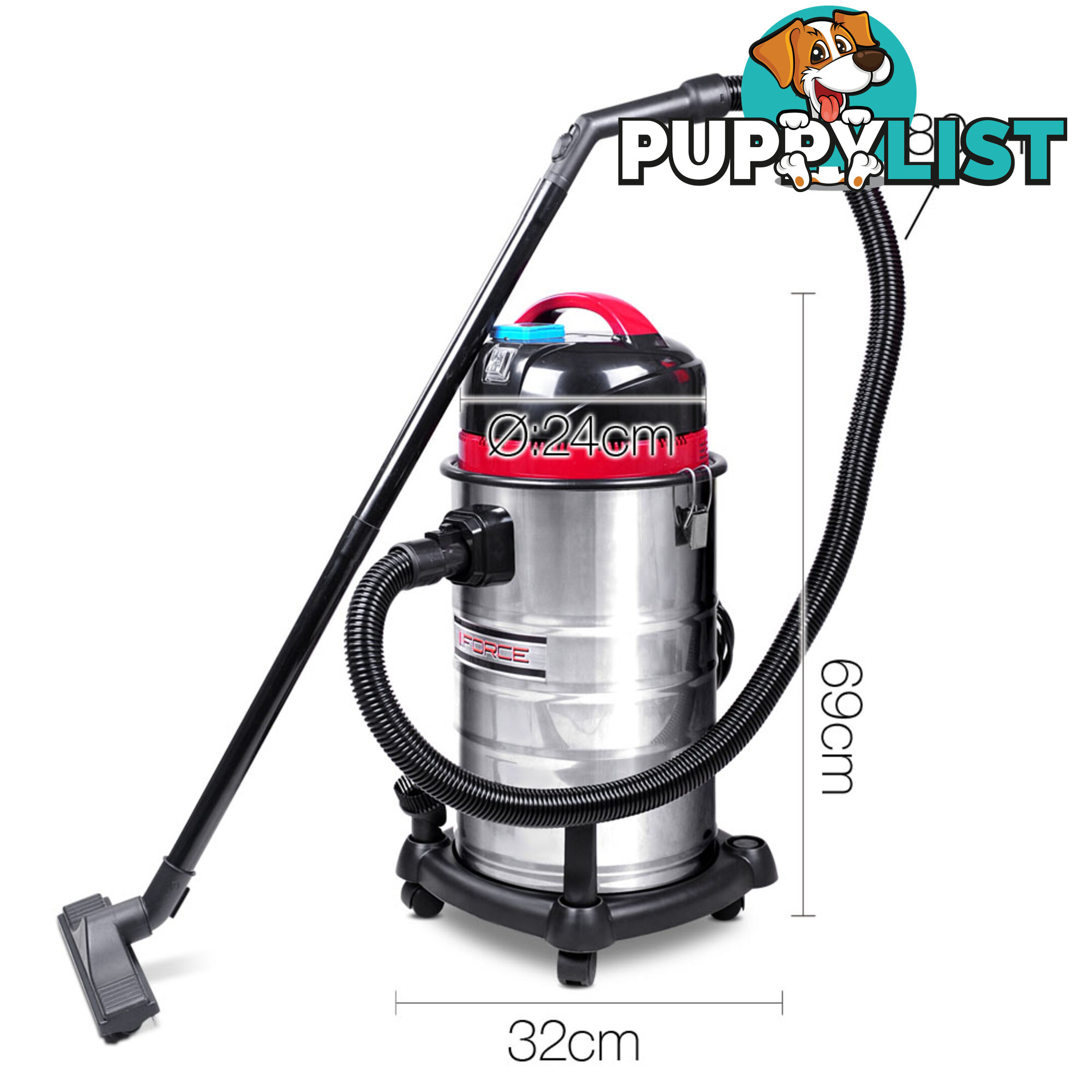 Industrial Commercial Bagless Dry Wet Vacuum Cleaner 30L