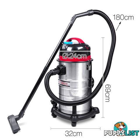 Industrial Commercial Bagless Dry Wet Vacuum Cleaner 30L