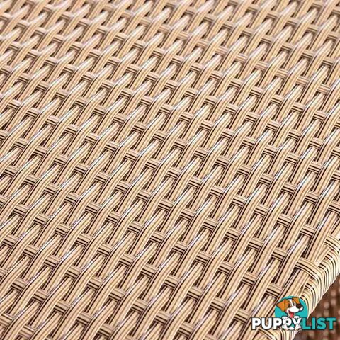 11 pcs Brown Wicker Rattan 10 Seater Outdoor Dining Set Beige