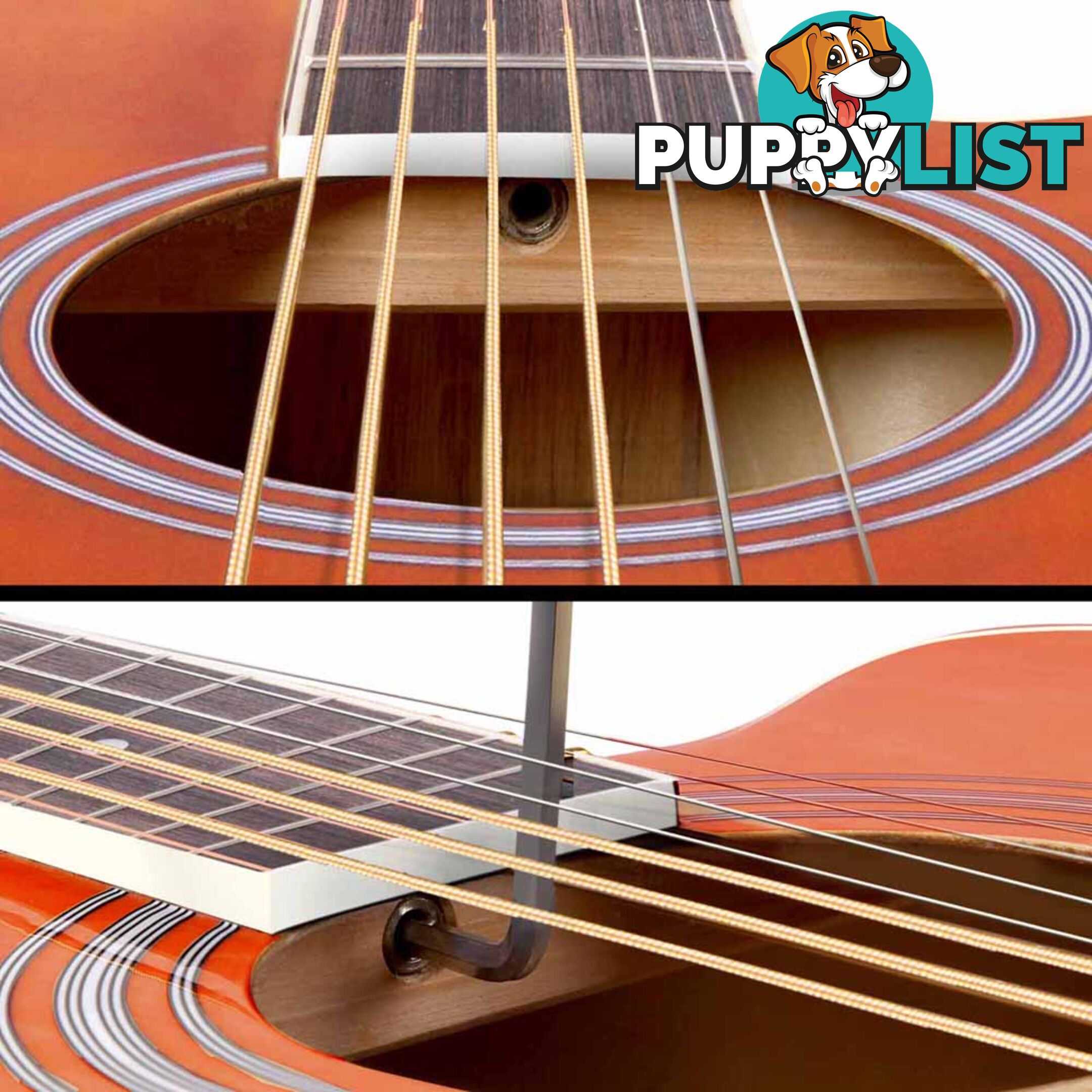 Acoustic Cutaway Steel-Stringed Guitar 41"