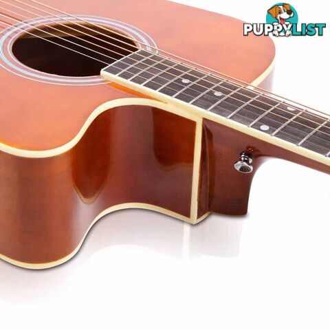 Acoustic Cutaway Steel-Stringed Guitar 41"