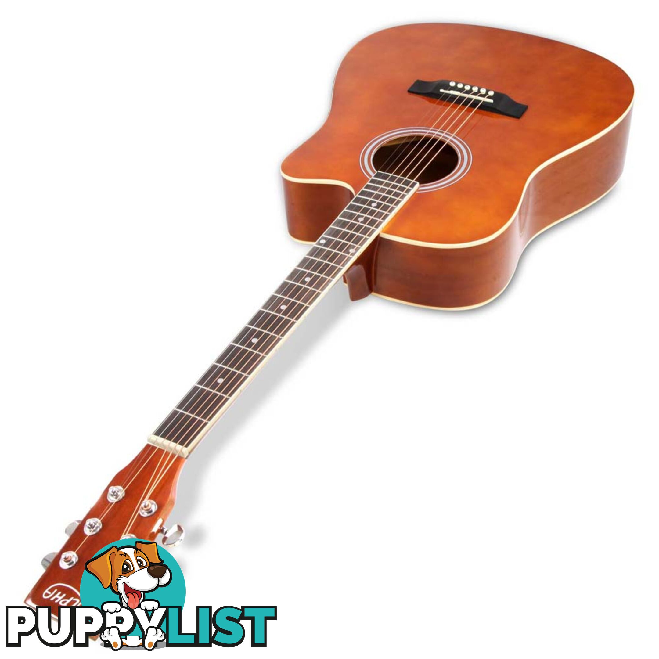 Acoustic Cutaway Steel-Stringed Guitar 41"