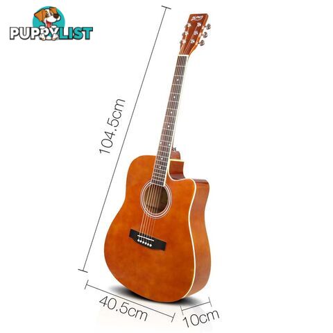 Acoustic Cutaway Steel-Stringed Guitar 41"