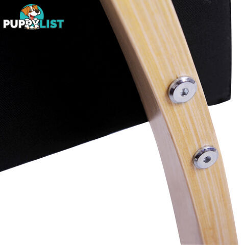 Birch Plywood Fabric Sofa Arm Chair Black