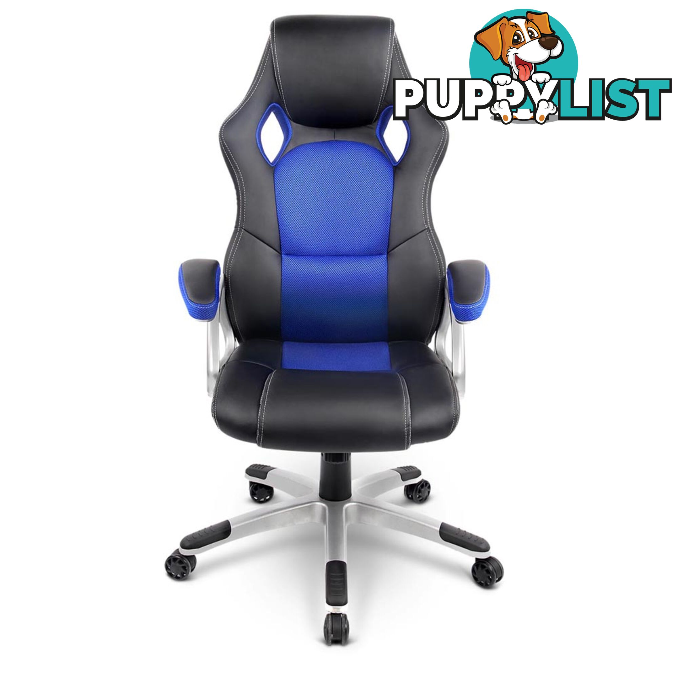 PU Leather & Mesh Racing Style Office Chair