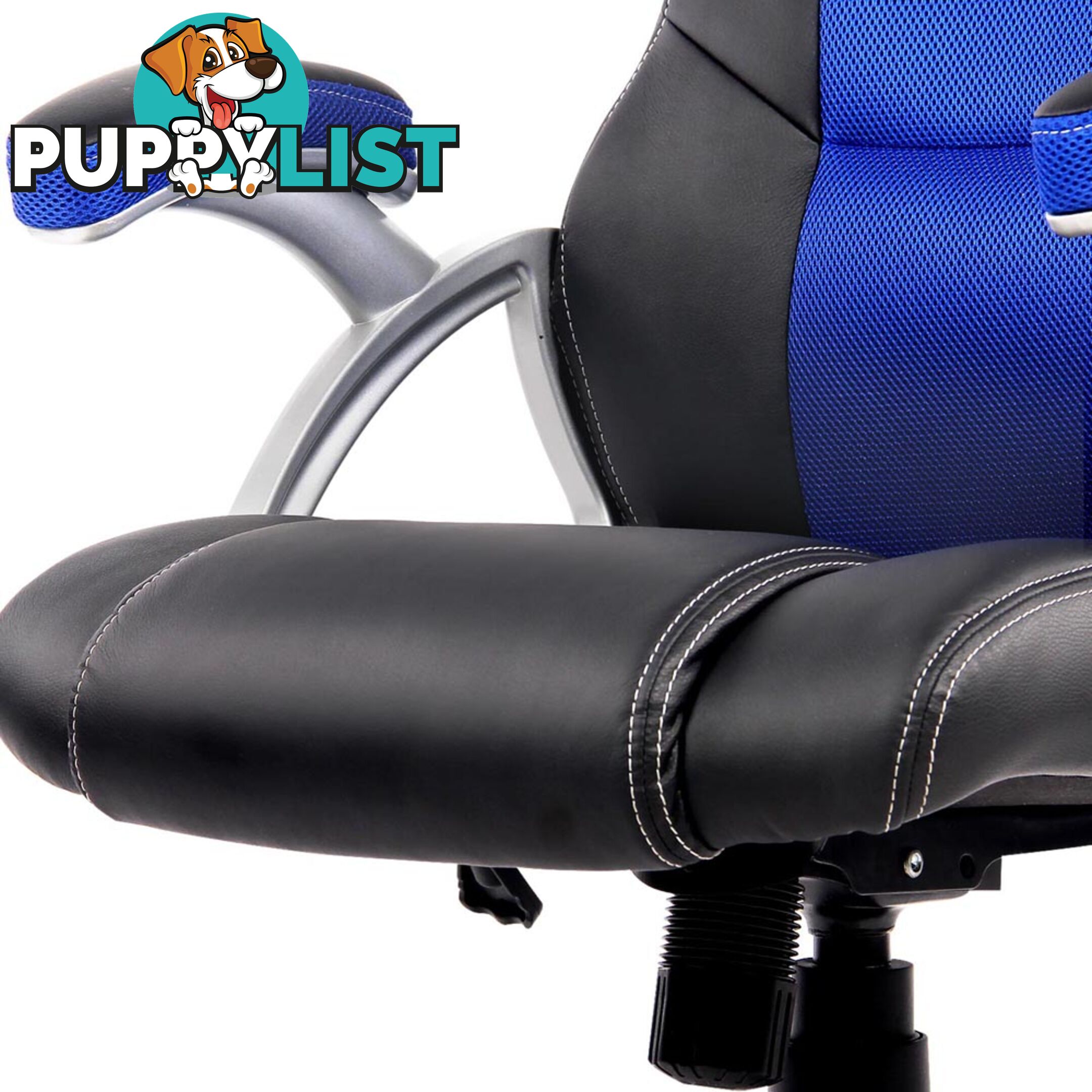 PU Leather & Mesh Racing Style Office Chair