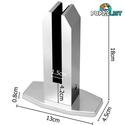 Frameless Glass Spigots Fencing Mount Octagon