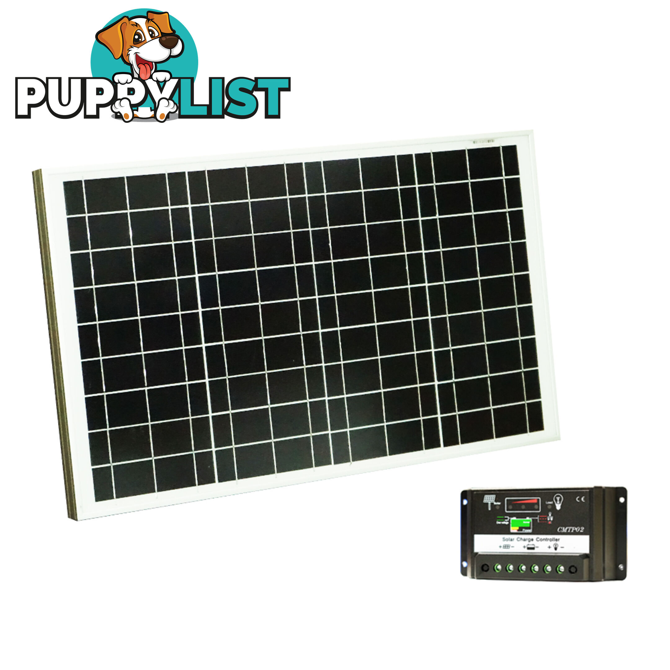 12V 50W Mono Solar Panel Kit + 20A PWM Solar Panel Regulator Controller Camping