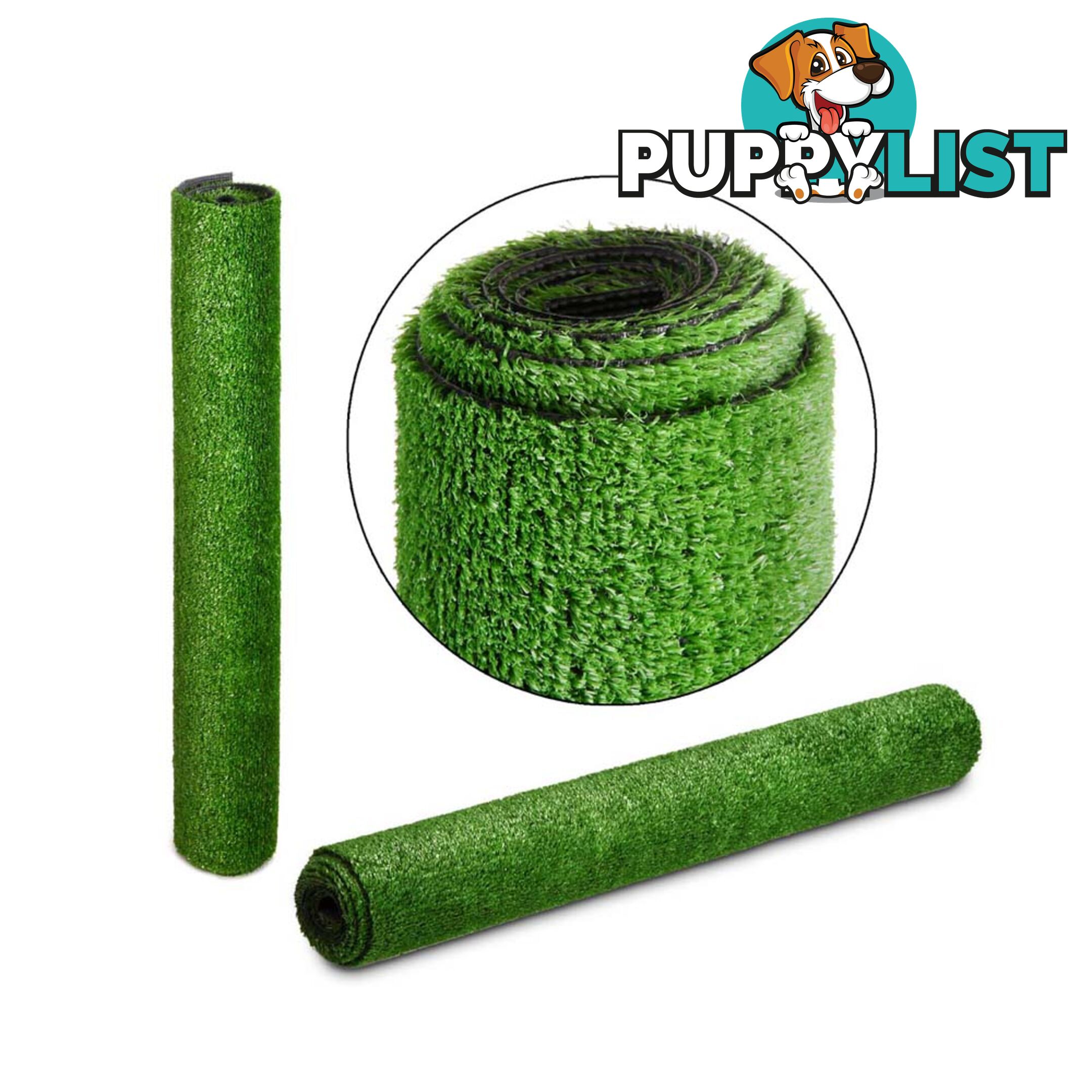 Artificial Grass 10 SQM Polypropylene Lawn Flooring 15mm Green