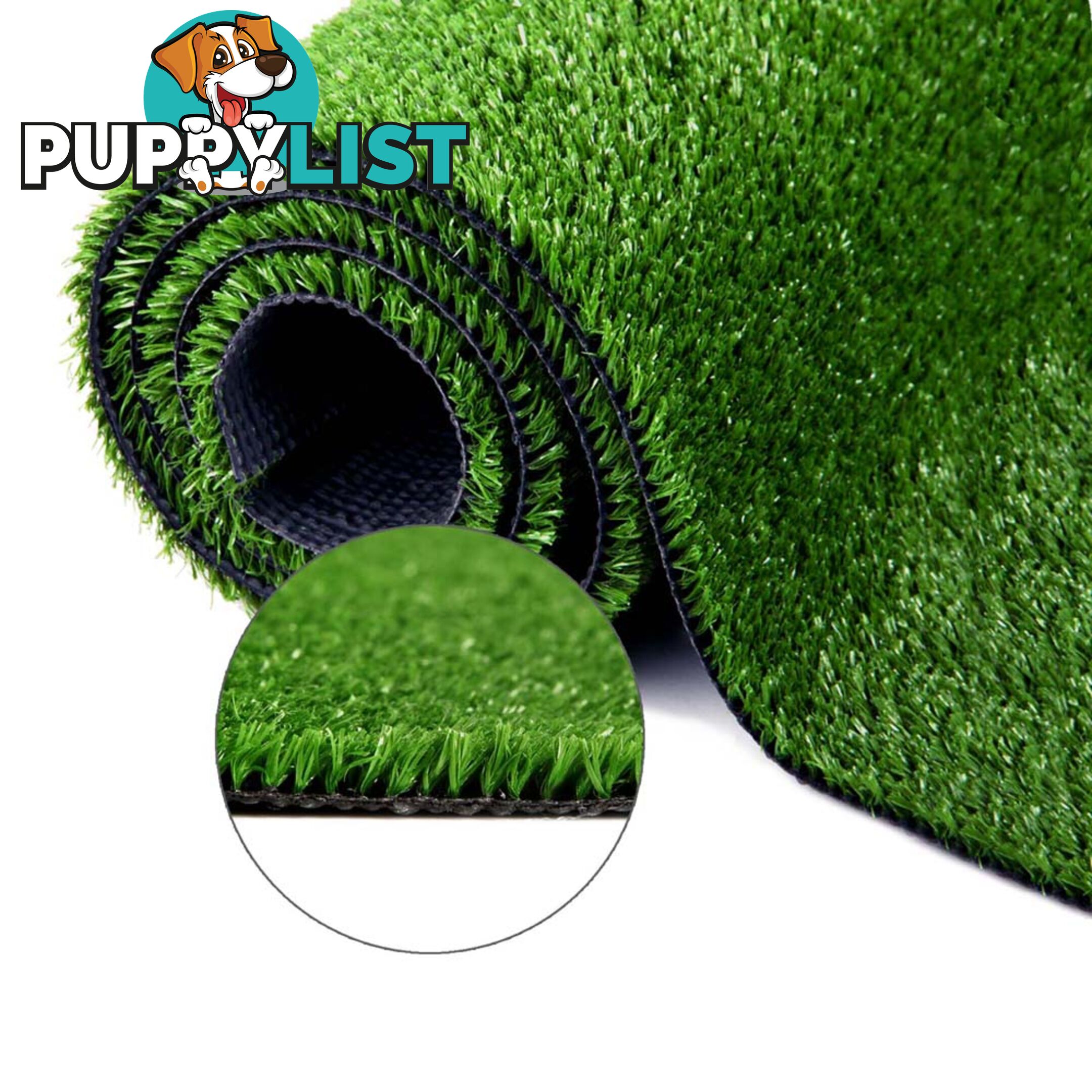 Artificial Grass 10 SQM Polypropylene Lawn Flooring 15mm Green