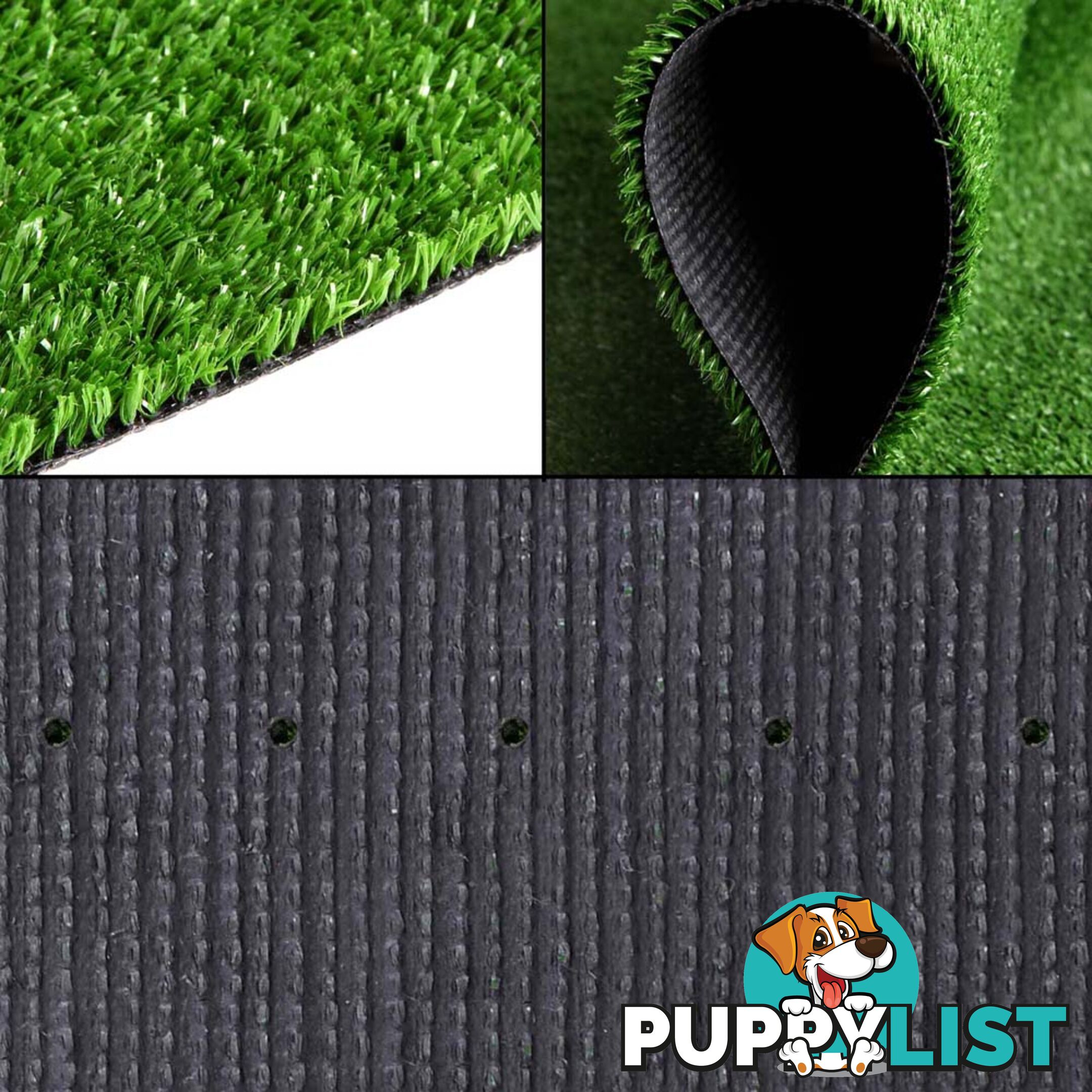 Artificial Grass 10 SQM Polypropylene Lawn Flooring 15mm Green