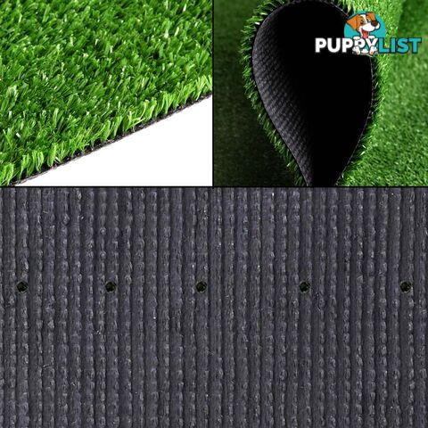 Artificial Grass 10 SQM Polypropylene Lawn Flooring 15mm Green