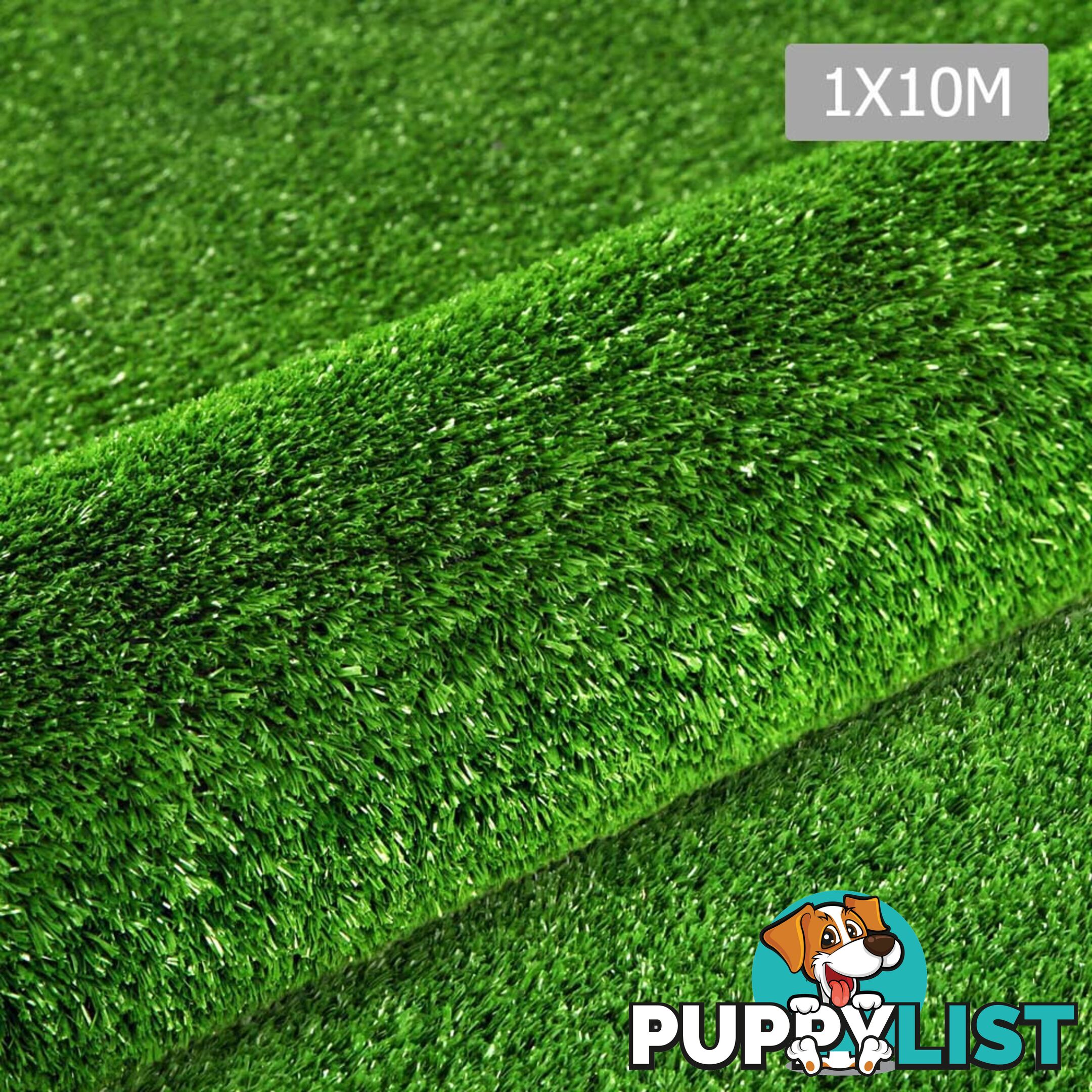 Artificial Grass 10 SQM Polypropylene Lawn Flooring 15mm Green