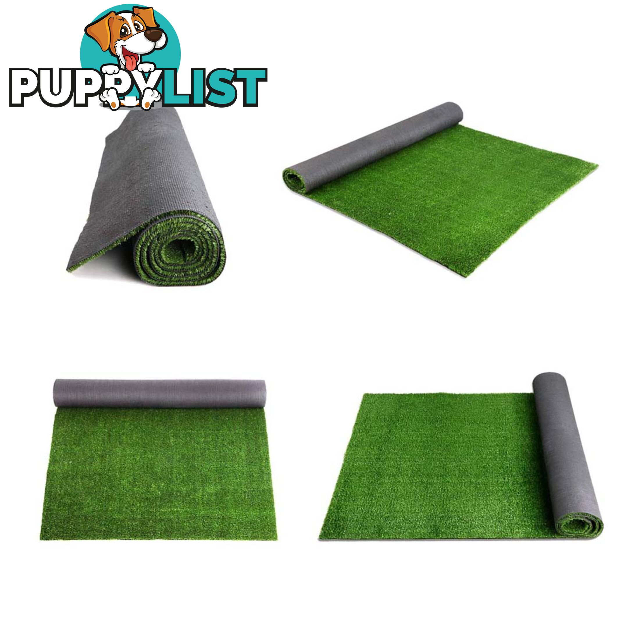 Artificial Grass 10 SQM Polypropylene Lawn Flooring 15mm Green