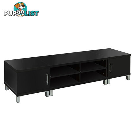 TV Stand Entertainment Unit Lowline Cabinet Drawer Black