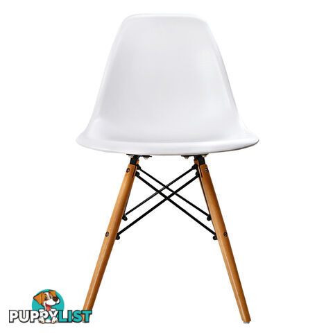 Set of 2 Dining Chair White