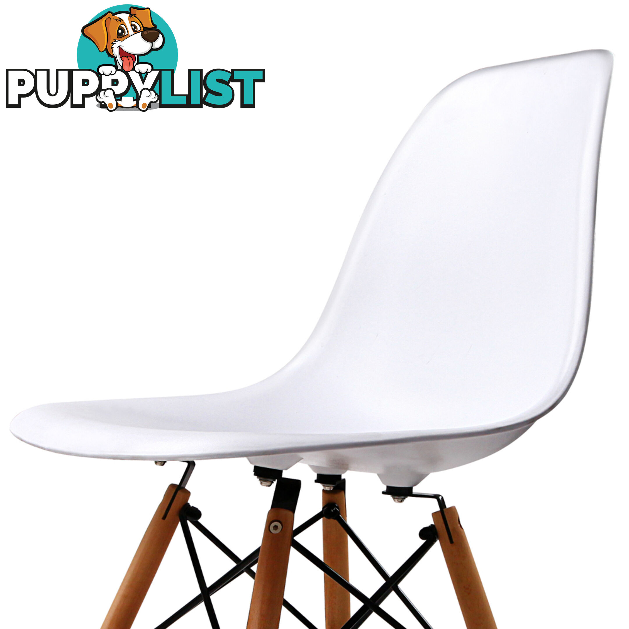 Set of 2 Dining Chair White