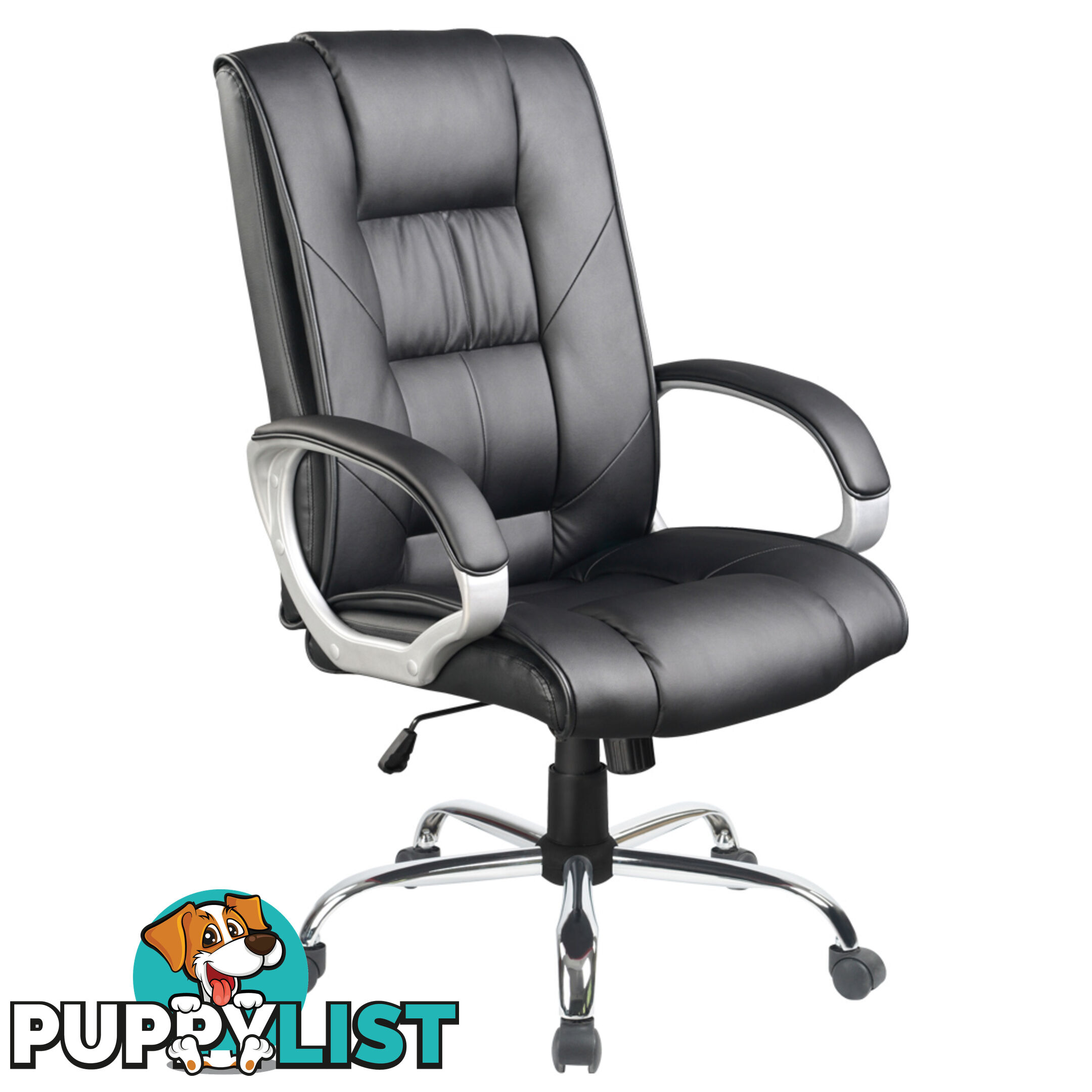 Executive PU Leather Office Computer Chair Black