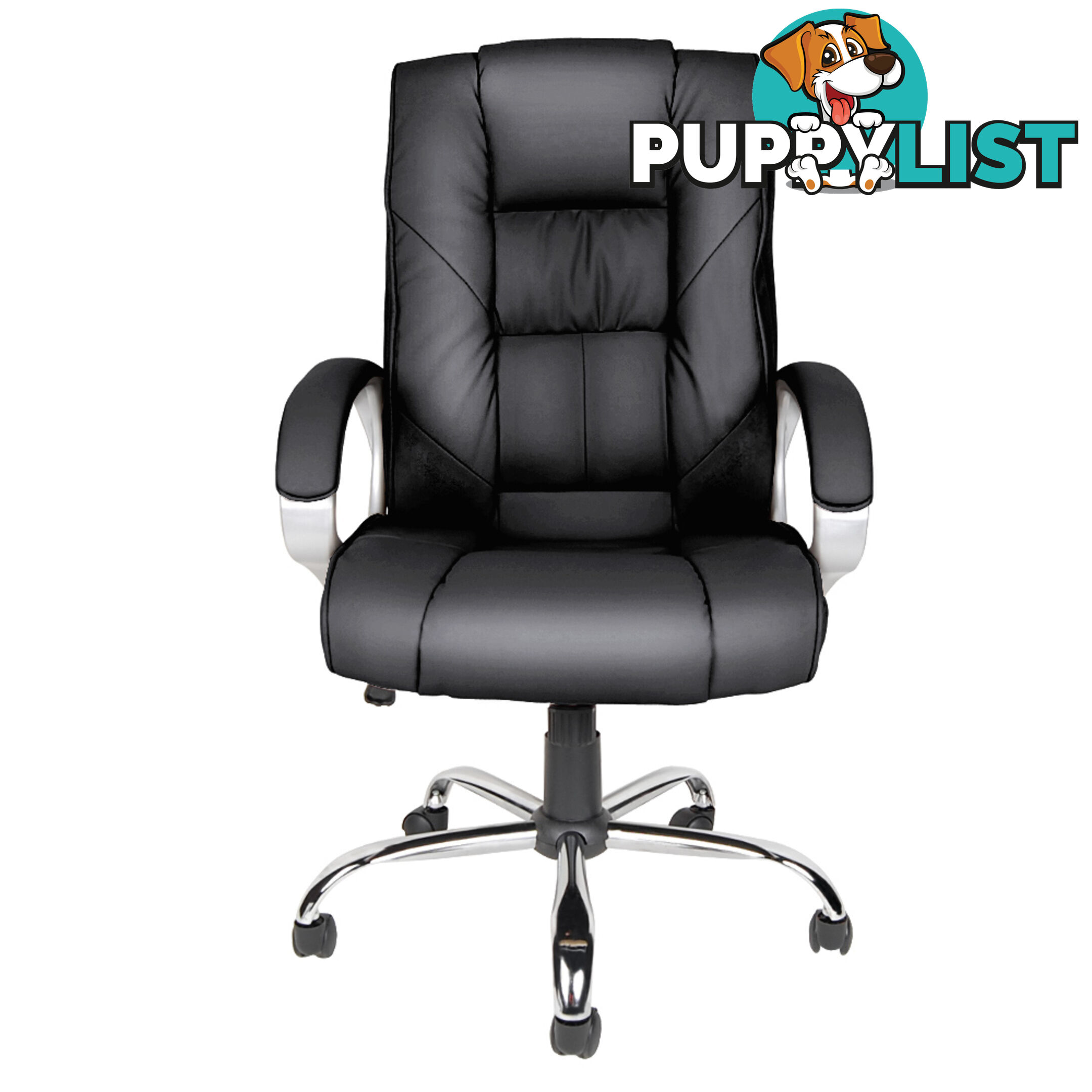 Executive PU Leather Office Computer Chair Black